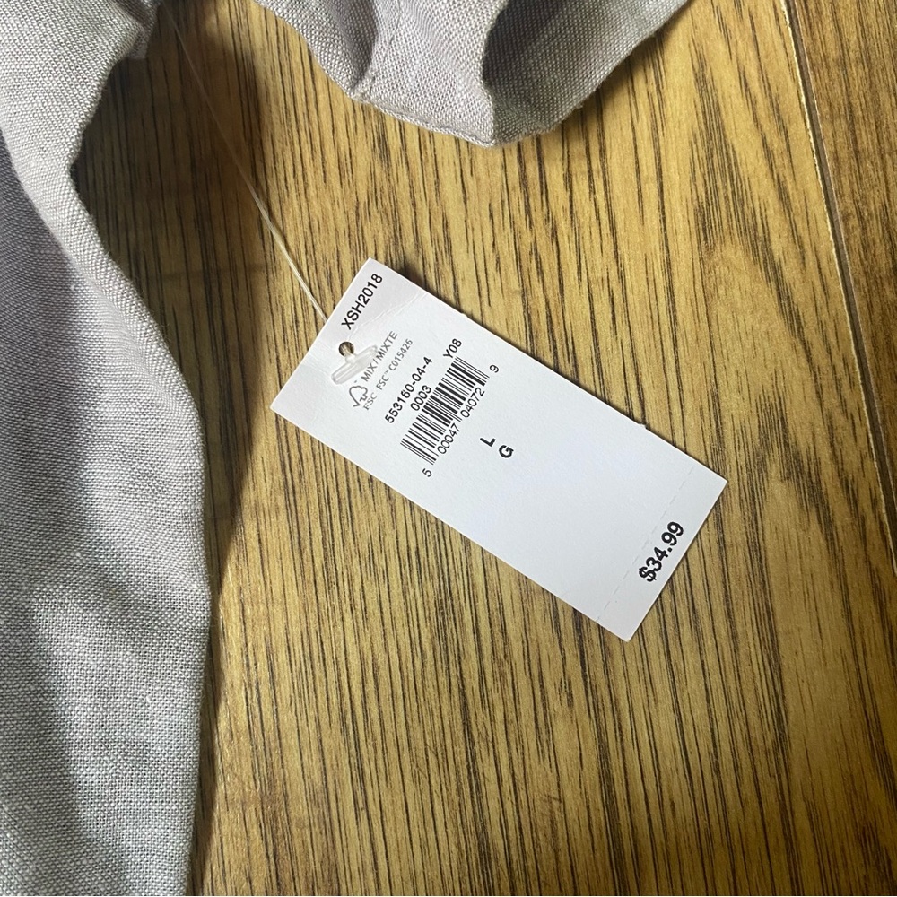 Linen Grey Button down - Picture 2 of 5